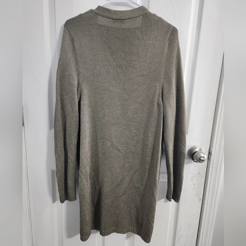 Vintage John Patrick for geoda design green open knit cardigan set beachy Large - Picture 3 of 16